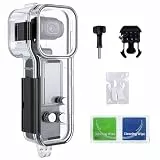Walking Way wasserdichte Hülle für DJI Osmo Pocket 3, Anti-Beschlag Unterwasser-Kameragehäuse, Käfig unterstützt 60m Tiefentauchen mit Schnellverschluss-Halterung, Schraubenzubehör