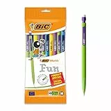 BIC,951478,Matic AA8Fun Minenhalter,0,7 mm, HB,mit Radiergummi, perfekt für Schule,leicht zu verwenden, 10 Stück