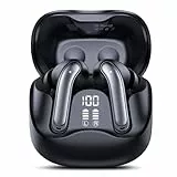 Bluetooth Kopfhörer mit Hybride Aktive Geräuschunterdrückung, In Ear Kopfhörer Kabellos Bluetooth 5.4, 6Mic, 49Std. Wiedergabe, kraftvoller Bass, 8 EQ-Modi, APP-Steuerung, kabelloses Laden, Multipoint