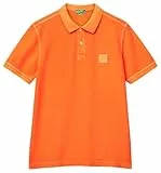 United Colors of Benetton Herren Maglia Polo M/M 3089u302d Polohemd, Orange, XL