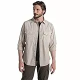Craghoppers Men's Kiwi II LS Shirts, Oatmeal, XL