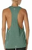 icyzone Sport Tank Top Damen Locker - Yoga Fitness Shirt atmungsaktive Sport Tops (M, Green)