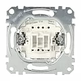 Schneider Electric Merten Kreuzschalter-Einsatz, Unterputz, Steckklemmen, 1-polig, 10A, AC, 250V, Artikelnummer MEG3117-0000