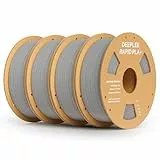 DEEPLEE Rapid PLA Plus Filament 1.75mm, High Speed 3D Drucker Filament up to 600mm/s, PLA+ Filament Maßgenauigkeit +/- 0.02 mm für die meisten FDM 3D Drucker, Grau 4KG(1kg/Spool)