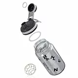 PZMLOASN Protein Shaker,shaker für eiweiß- & sportgetränke- für super cremige Fitness Eiweiß Shaker,shaker proteinshake 800ml - Langlebiger, Auslaufsicherer, gym shaker BPA-frei (Schwarz, 800ML)