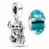 HappyStar beads charms,passt Charms Armbänder Halskette Europäischen Schmuck ，Bead Charms für Damen,925 Sterling Silber Dangle Anhänger
