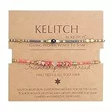 KELITCH 2 PCS Shell Perle Seed Bead Dünne Seil Armbänder Handgemachte Einstellbare String Manschette Modeschmuck -P