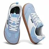 SAGUARO Barfußschuhe Damen Herren Barfussschuhe Sommer Barfuss Schuhe Breite Füße Sneaker Sportschuhe Barefoot Shoes für Büroalltag Freizeit Park Walking Blau, Gr.43