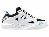 K-Swiss Herren TURA Team Padel Tennis Shoe, White/Black/Blue Moon, 42 EU
