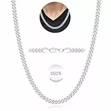 Rajputana 925 Silber Kette Halskette für Männer 5mm Kubanische Verbindung Ketten für Herren Junge Sterling Silber Männer Kette Halsketten Robuste Kandare Chains Schmuck Geschenke 18Zoll