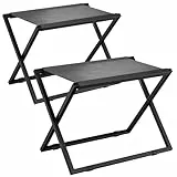 IBUYKE Gepäckträger für alle Koffergrößen, Faltbarer Kofferständer, Metall Gepäckhalter, einfach zu montieren für Schlafzimmer Wohnzimmer Hotel,Black TLR001B-2