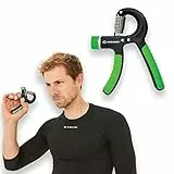 Schildkröt Handmuskeltrainer Pro, Härtegrad einstellbar, Schwarz-Grün, im 4-Farb Karton, 960122