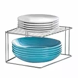 Metaltex 364001000 Boxe Eckschrankeinsatz 1-Etg. 25x25x15cm Polytherm, silbermetallic, Silber