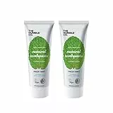 The Humble Co. Natürlich Zahnpasta mit Fluorid (2 x75ml) | Frische Minze | Umweltfreundlich, Vegan, Zuckerfrei, von Zahnärzten empfohlen - Verhindert Mundgeruch, Karies, Plaque