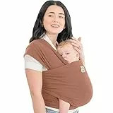 KeaBabies Babytrage Ab Geburt - Atmungsaktive Babytragetücher, Babytrage Neugeborene Ab Geburt, Babytuch Tragetuch Baby Neugeborene, Kleinkind Handfreie Babytrage, Babywickel Träger (Terracotta)