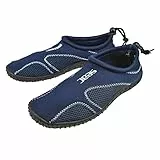 SEAC Unisex Badeschuhe für Erwachsene und Kinder, Schnelltrocknend für das Schwimmbad und den Strand, Weiß Blau, 39 EU
