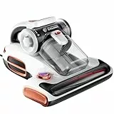 JIGOO T600 Milbensauger mit UV-Licht & Heißluft [700W/15kPa] – 99,9% Allergen-Entfernung, Duftende Negative Ionen, Für Matratzen/Sofas/Teppiche (Leise & Effizient)