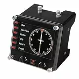 Logitech G Saitek Pro Flight Instrumenten-Panel, Steuerpanel für Flug Simulatoren, 3.5 Zoll LCD-Farbdisplay, 15 Anzeigeoptionen, USB-Anschluss, Erweiterbar, PC - Schwarz