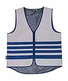 ABUS Warnweste Lumino Urban Vest - voll reflektierende Sicherheitsweste für bessere Sichtbarkeit bei Nacht - für Erwachsene - mit Reißverschluss - Größe XL