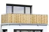 Maximex Balkon-Sichtschutz 5m x 85cm, schützt Privatsphäre, windgeschützt, UV- & witterungsbeständig, schnelltrocknend, reißfest, glasfaserverstärkt