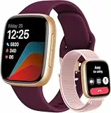 Smartwatch Damen Herren, 1,85″ AMOLED Touchscreen, Fitness Tracker mit Bluetooth Anrufen & KI, Herzfrequenz, SpO2, Schlaf- & Frauenzyklus-Tracking, 100+ Sportmodi, 3ATM Wasserdicht für iOS & Android