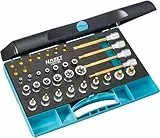 HAZET Werkzeug-Satz TORX 1557/35 I 35-teiliges Set I ¼ und ½ Zoll I Set für präzise Schraubarbeiten