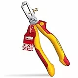 Wiha Abisolierzange Professional electric 160 mm I Zange für Elektriker I Litzen bis ø 5 mm/ 10 mm² I mit Öffnungsfeder I Mehrkomponentengriff (27437)
