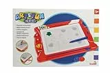 Simba Art & Fun Magische Zeichentafel – Magnettafel mit 4 Kunststoff Stempeln & Magnetstift, kreative Maltafel mit Wischfunktion für Kinder ab 3 Jahren
