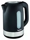 Tefal KO3308 Kunststoff - Edelstahl Wasserkocher | Anti-Kalk Filter | 2.400 Watt | Assistierende Deckelöffnung | 1.7 L | schwarz