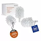 Original KEUCO Ersatzbürstenkopf weiß, 3 Stück, für Astor, Elegance, Amaro WC-Bürstengarnitur, Ø 6,7 cm, Ersatz-Klobürstenkopf