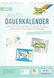 Bastelkalender Dauerkalender Foto 120g/qm DIN A4 Weiß Wandkalender Hängekalender Kinder