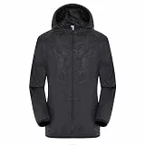 regenjacke damen,regenjacke herren,Leichte Faltbar Wasserdicht Atmungsaktiv Fahrrad Regenanzug Dünn Windbreaker Regenponcho Faltbare Große Größen Regenmantel Rain Jacket Windjacke,Schwarz,XL,Black