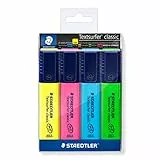 STAEDTLER 364 WP4 Textsurfer classic Textmarker 4 Stück im Weichplastiketui