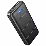PUOPUO Power Bank 26800 mAh Externer Handy-Akku: Powerbank USB C PD 22,5 W Schnelllade-Akkupack mit 3 Ausgängen und 2 Eingängen für Smartphones mehr