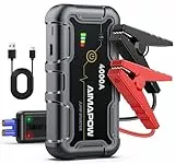 AIMAPOW Starthilfe Powerban kfür PKW 4000A Auto Starthilfe mit LED-Taschenlampe, großen Bildschirm, Jumper Bildschirm, Autobatterie Booster für SUV Motorrad Rasenmähe