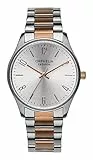 Orphelia Fashion Damen Analog Uhr Oxford mit Edelstahl Armband Silber/Rosegold