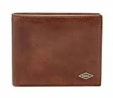Fossil Geldbörse für Herren Ryan, Leder Bifold Dunkelbraun 11,4 cm L x 2,5 cm B x 9,5 cm H ML3736201
