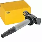 HELLA 5DA 358 000-461 Zündspule - 12V - 4-polig - Kerzenschachtzündspule - geschraubt