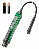 TESMEN TBF-200 Bremsflüssigkeitstester mit 8,5-Zoll Schwanenhals-Sonde, präzisem Tester mit Datenhaltefunktion und 3-farbigem Alarm für DOT3, DOT4, DOT5.1 – Grün