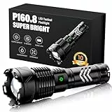 Glarylight Taschenlampe LED Aufladbar,500000 Lux Extrem Hell Anti Rutsch Textur Zoombare Starke Taschenlampen USB C mit 5 Lichtmodi, IPX7 Wasserdicht Flashlight Handlampe für Outdoor, Wandern