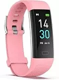 Septoui Fitness-Tracker Pulsuhr Blutdruck SpO2 Fitnessuhr IP68 Wasserdicht, 16 Sportmodi Schrittzähler Kalorienzähler Schlafmonitor Aktivitätstracker Damen Herren Smartwatch fur Android iOS