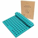 Cahuna Silikon Backmatte für Hundekekse mit Mini Blume - Backform für Hundeleckerli BPA frei und mit Rand - Wiederverwendbare Backunterlage für den Backofen