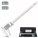 Kynup Digitaler Schieblehre, 300mm Messschieber aus Edelstahl, Elektronik Digitaler Messschieber Messwerkzeuge, LCD Display für Haushalt und Industrie Messung Messlehre
