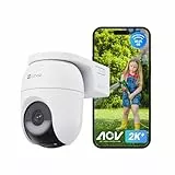 EZVIZ 4G LTE Überwachungskamera Aussen Solar, 2K+ WLAN Outdoor Akkukamera, Always-on-Video, Person/Fahrzeugerkennung, 2-Wege-Audio, Unterstützt 4G & WLAN 6, CB8 Lite 4G