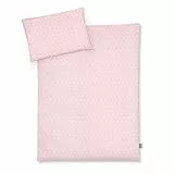 Julius Zöllner Jersey - Kinderbettwäsche 100x135 + 40x60 cm, 2-teiliges Set aus Deckenbezug und Kissenbezug, 100 Prozent Jersey-Baumwolle, mit Reißverschluss, Standard 100 by OEKO-TEX, Leafy