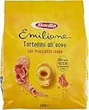 Emiliane Barilla Pasta all'Uovo Ripiena Tortellini con Prosciutto Crudo Gefüllte Eiernudeln mit Rohschinken Nudeln 500g Packung