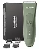 Intimrasierer Mann, Manscaped Rasierer Herren Intimbereich, Intim rasierer männer, Body Groomer Men, körperhaartrimmer, Wasserdichter Nass/Trocken Shaver, 20-fache Nutzung nach dem Aufladen
