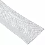 InLine® Kabelschlauch, Gewebeschlauch mit Klettverschluss, 1m x 25mm Durchmesser, weiß