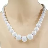 W WIDMANN MILANO Party Fashion - Halskette, 70er Jahre, Perlen, Halsband, Schmuck, Disco Fever, Mottoparty, Karneval
