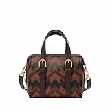 Fossil Women's Carlie Satchel Bag, Brown